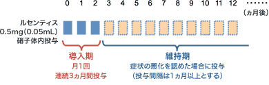 図1 ルセンティスの投与用法